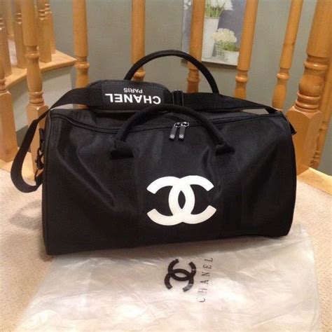 chanel travel bag gym|real real chanel luggage.